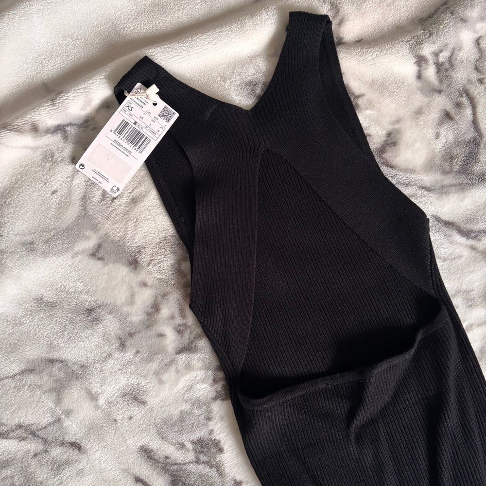 🖊️MANGO RIBBED DRESS - Picture 1 of 4